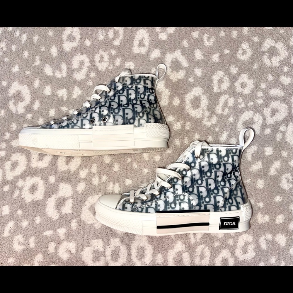 dior oblique high top sneakers 🤍